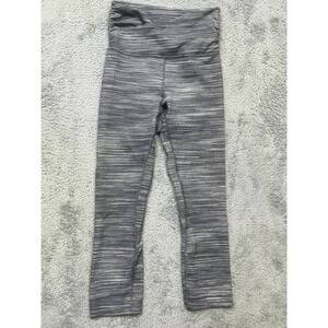 Lululemon Align Crop Leggings 21" inseam Women's 4 Gray High Rise‎ Cross Waist